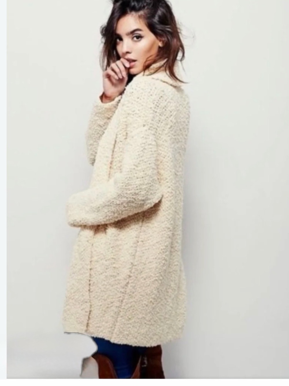 FREE PEOPLE CHUNKY KNIT CARDIGAN